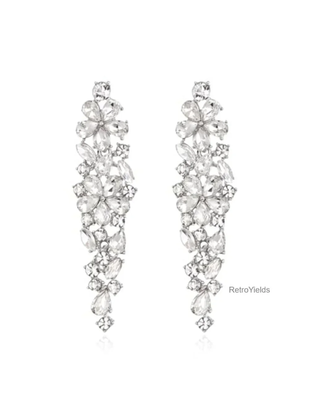 Sparkle Crystal Statement Dangle Earrings